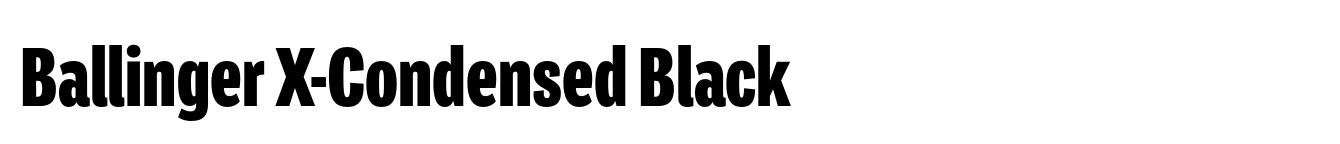 Ballinger X-Condensed Black